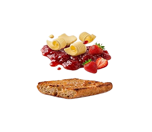 Tostada de mermelada