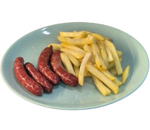 4 longanizas y patatas