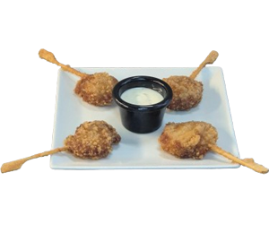Piruleta de langostinos